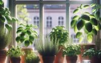 featured growing herbs indoors on a windowsill