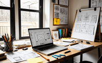 UX design process guide illustration