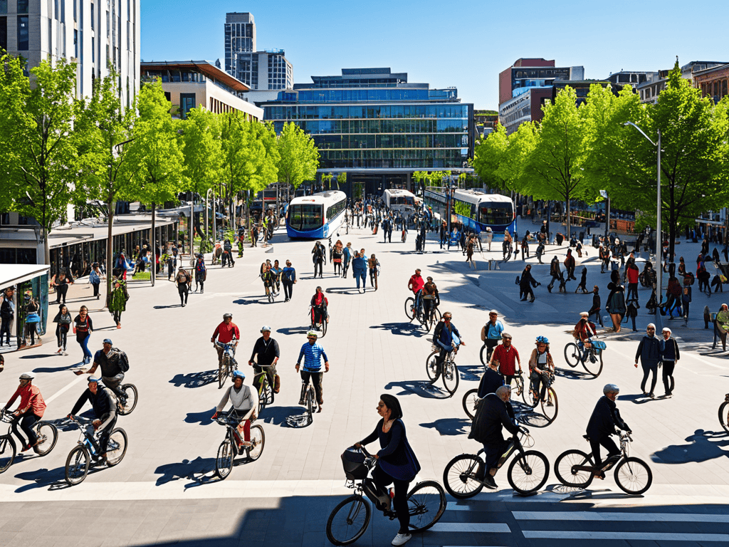 Embracing a Car-Free Tomorrow cityscape