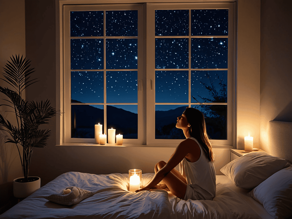 Calm cosmic night routine