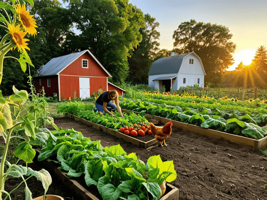 Volunteering on Organic Farms daily life