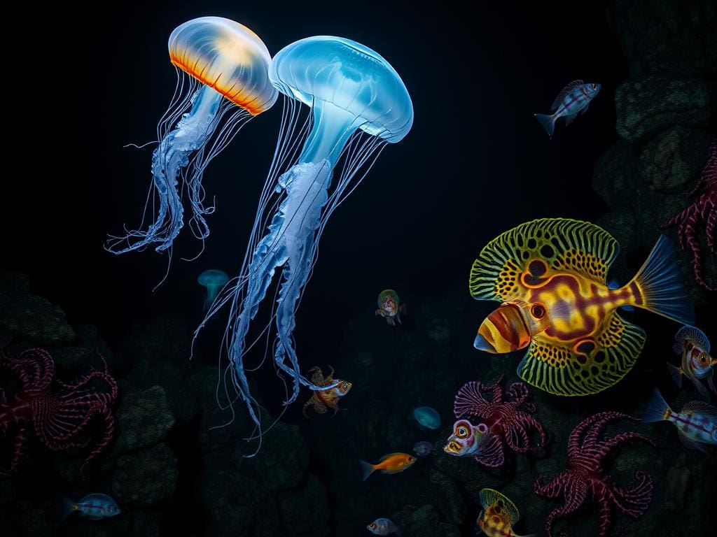 deep-sea creatures in the Mariana Trench