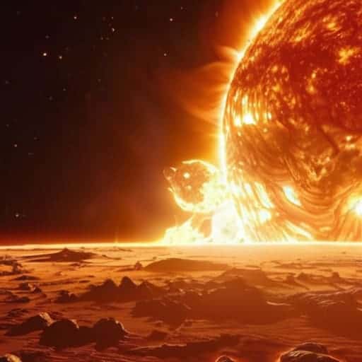 Navigating the Solar Storm's cosmic energy.