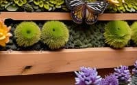 Vertical pollinator habitat walls for urban gardens.