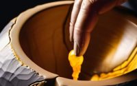 Kintsugi Urushi Polymerization science healing shards.